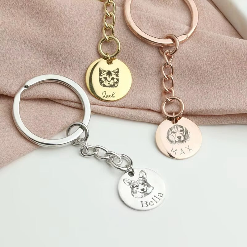 INDIVIDUELLER Schlüsselanhänger Rose Gold Silber und Gold