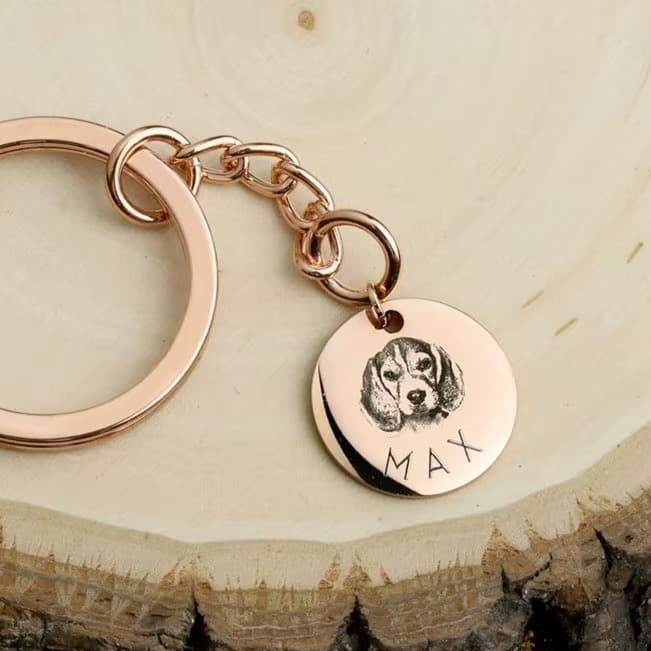 INDIVIDUELLER Schlüsselanhänger Rose Gold 